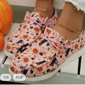Pink Halloween Themed Women's Shoes